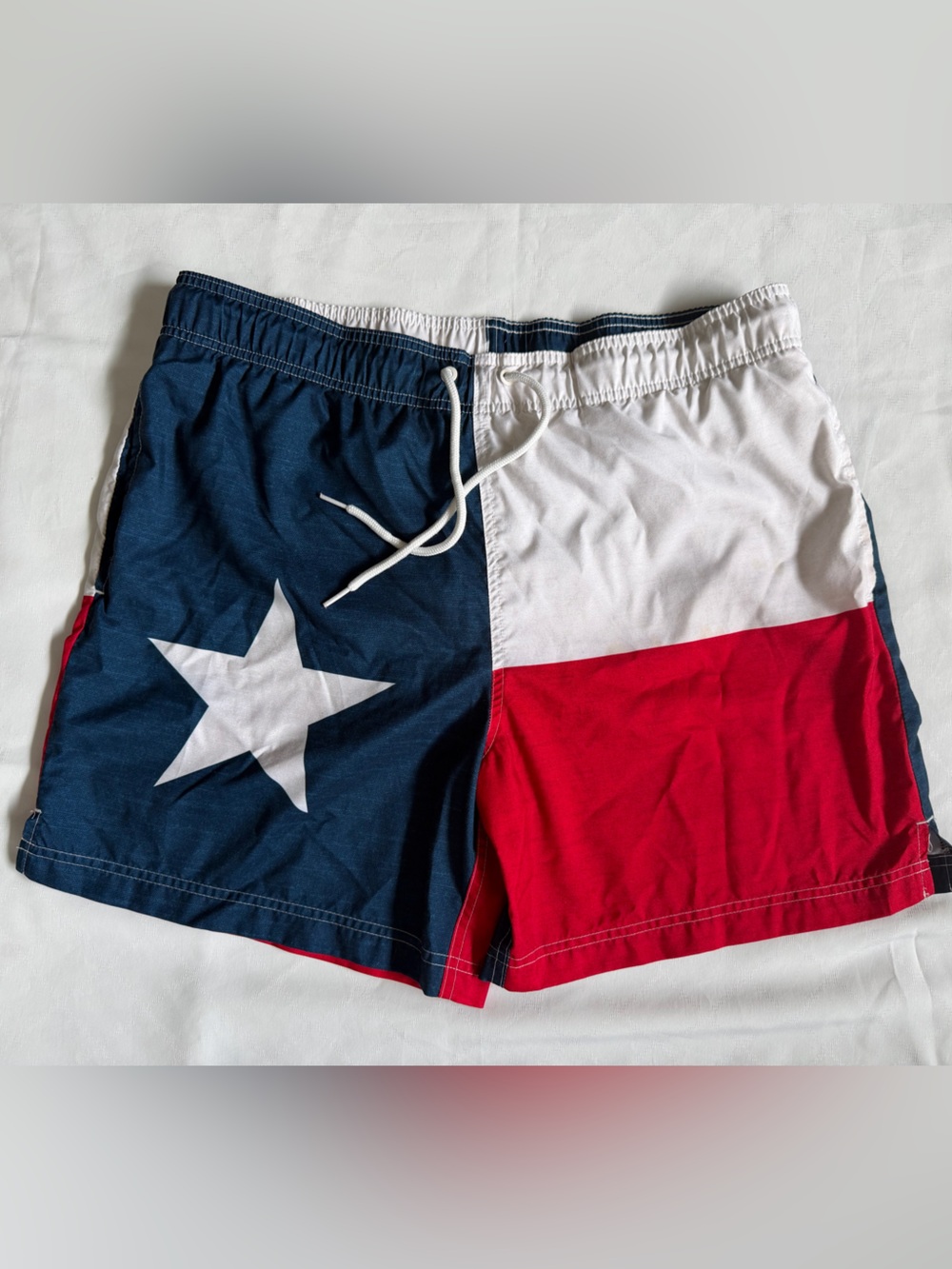 George-Mens Boardshorts Swim Trunks Surfing Shorts L 36/38 Texas Flag. J034